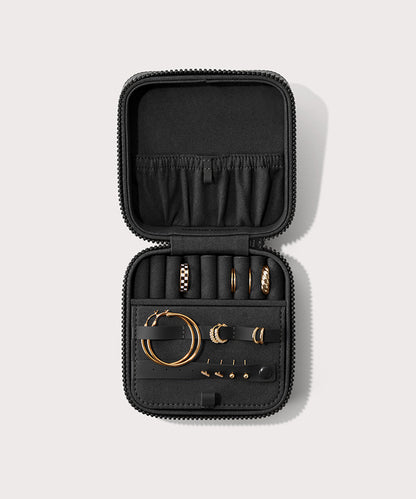 Frankie Jewelry Case in Onyx, Large