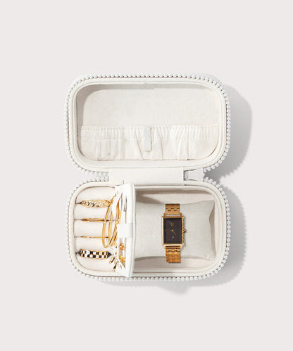 Frankie Jewelry Case in Moonbeam, Small