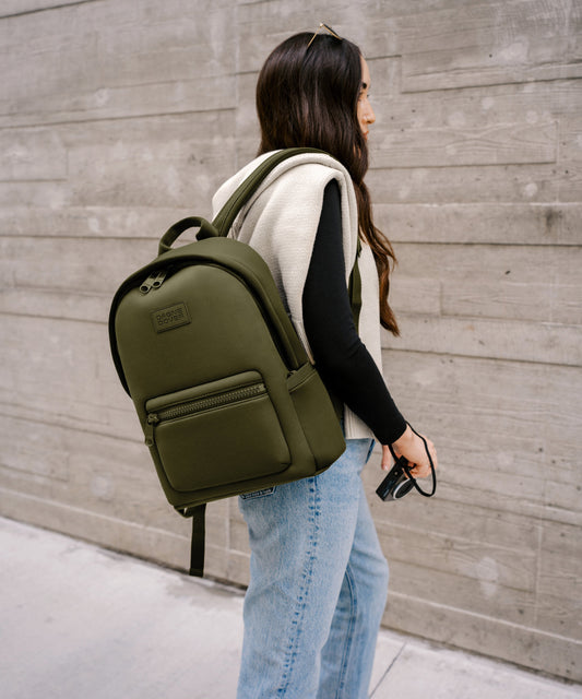 Dakota Backpack in Dark Moss, Medium