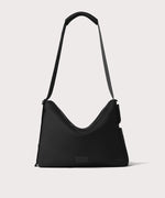 Large Shoulder bag in a black seen from the front view.